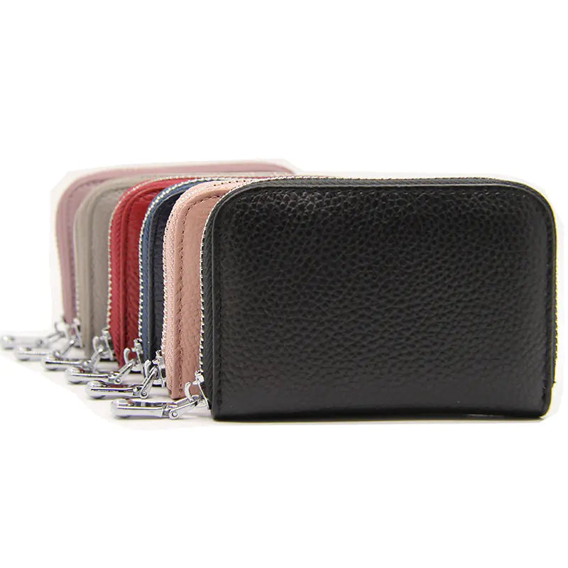 RFID Women's Card Holder Bag in First Layer Cowhide