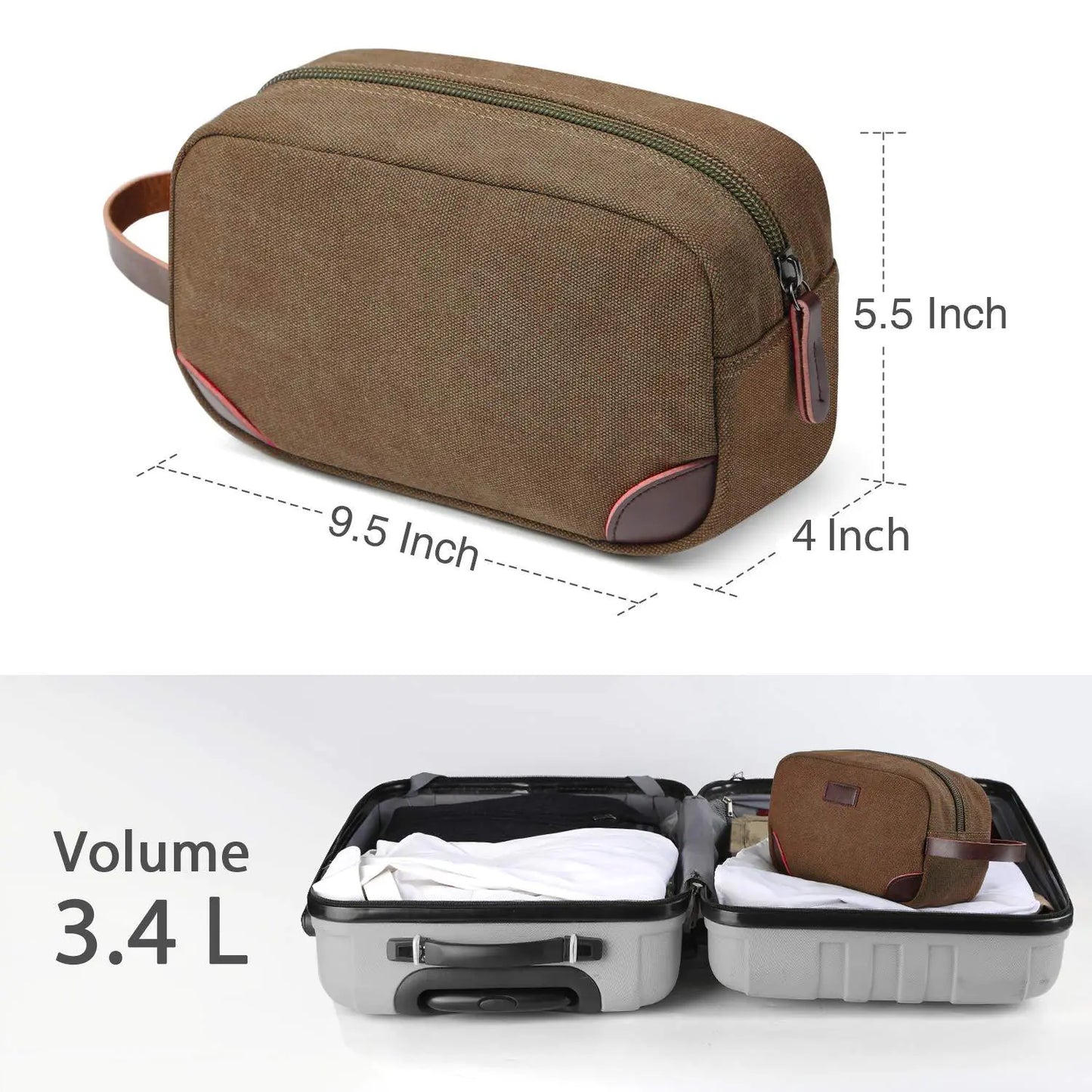 Travel Organizer Bag, Portable Coin & Toiletry Pouch