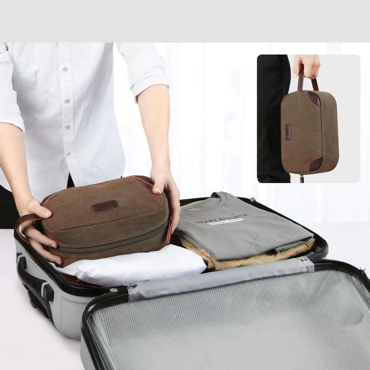 Travel Organizer Bag, Portable Coin & Toiletry Pouch